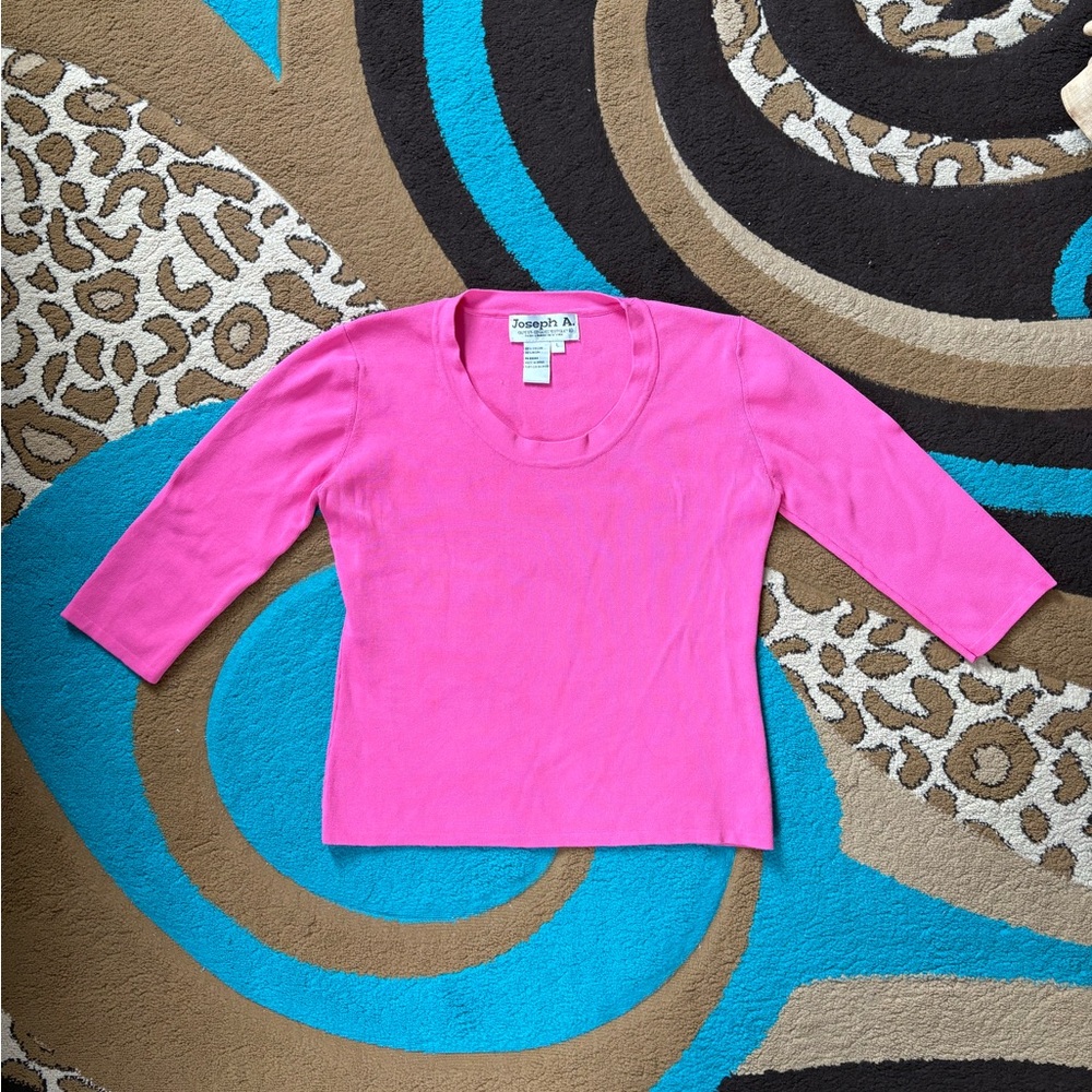 Joseph A Vibrant Pink Top